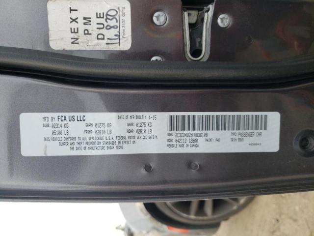 Photo 10 from auction – 2015 DODGE CHARGER SE with VIN 2C3CDXBG5FH836108