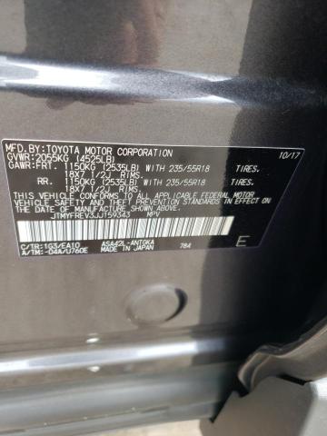 Photo 10 from auction – 2018 TOYOTA RAV4 LIMIT with VIN JTMYFREV3JJ159343