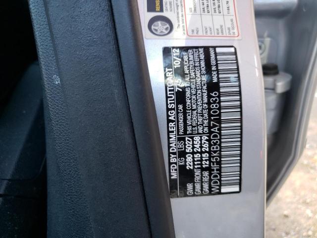Photo 10 from auction – 2013 MERCEDES-BENZ E 350 with VIN WDDHF5KB3DA710836