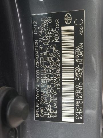 Photo 10 from auction – 2013 TOYOTA PRIUS with VIN JTDKN3DU4D5544597