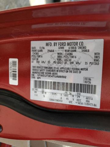 Photo 10 from auction – 2007 FORD EXPLORER X with VIN 1FMEU73E47UA88592