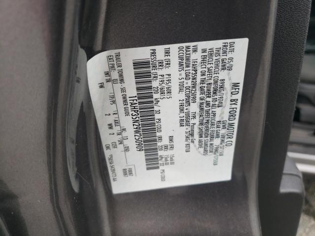 Photo 10 from auction – 2009 FORD FOCUS SE with VIN 1FAHP35N29W250909