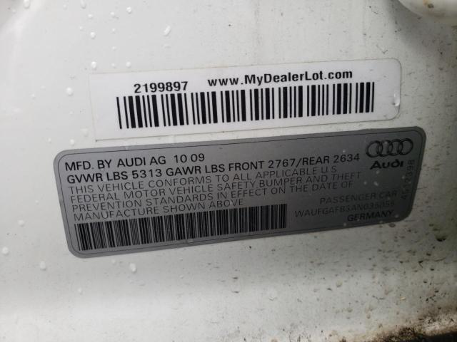 Photo 10 from auction – 2010 AUDI A6 PREMIUM with VIN WAUFGAFB3AN035055