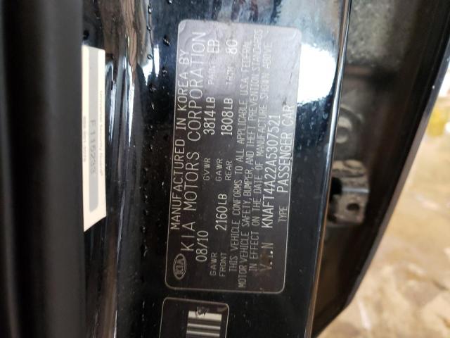 Photo 10 from auction – 2010 KIA FORTE LX with VIN KNAFT4A22A5307521