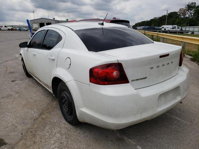Photo 3 from auction – 2012 DODGE AVENGER SE with VIN 1C3CDZAB0CN138042