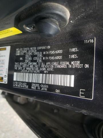 Photo 10 from auction – 2016 TOYOTA 4RUNNER SR with VIN JTEZU5JR7G5146295