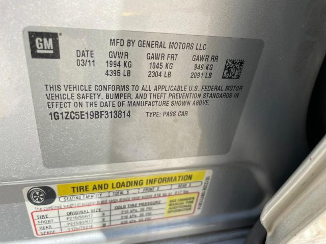 Photo 10 from auction – 2011 CHEVROLET MALIBU 1LT with VIN 1G1ZC5E19BF313814