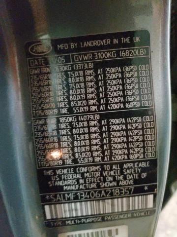 Photo 10 from auction – 2006 LAND ROVER RANGE ROVE with VIN SALMF13406A218357