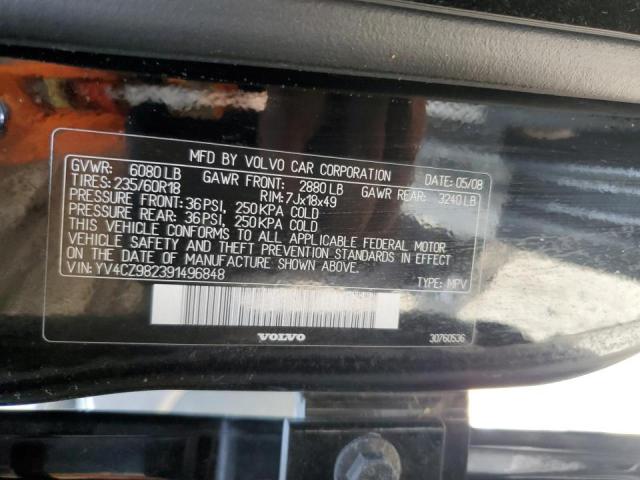 Photo 10 from auction – 2009 VOLVO XC90 3.2 with VIN YV4CZ982391496848