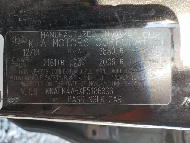 Photo 10 from auction – 2014 KIA FORTE LX with VIN KNAFK4A6XE5186393
