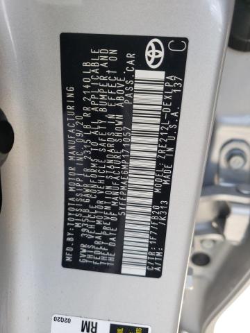 Photo 10 from auction – 2021 TOYOTA COROLLA LE with VIN 5YFEPMAE6MP171057