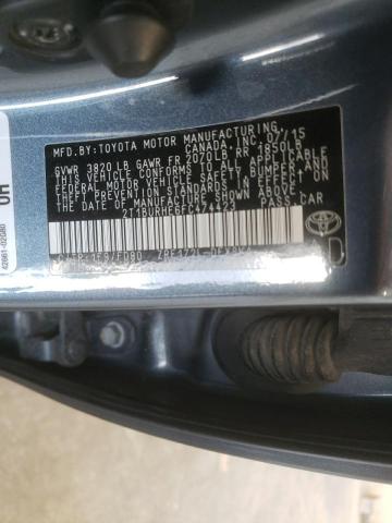 Photo 10 from auction – 2015 TOYOTA COROLLA L with VIN 2T1BURHE6FC474423