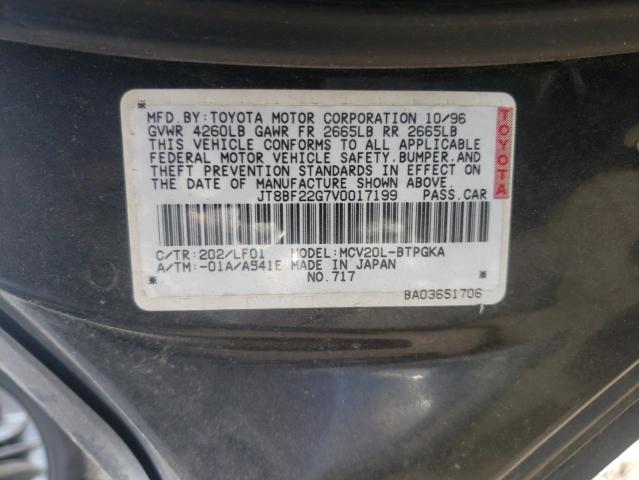 Zdjęcie 10 z aukcji – 1997 LEXUS ES 300 z VIN JT8BF22G7V0017199
