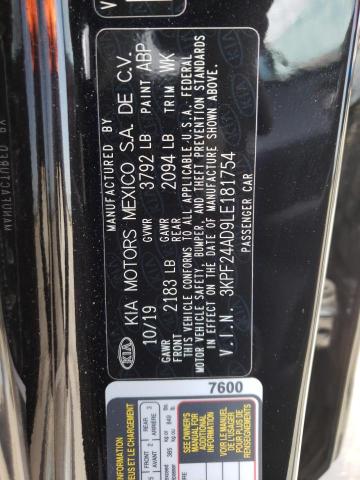 Photo 10 from auction – 2020 KIA FORTE FE with VIN 3KPF24AD9LE181754