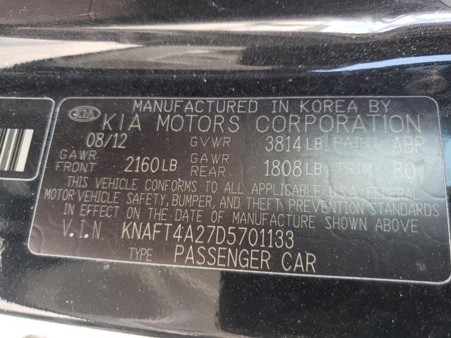 Photo 10 from auction – 2013 KIA FORTE LX with VIN KNAFT4A27D5701133