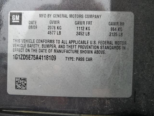 Photo 10 from auction – 2010 CHEVROLET MALIBU 2LT with VIN 1G1ZD5E75A4118109