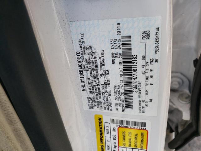 Photo 10 from auction – 2013 FORD FUSION SE with VIN 3FA6P0H77DR112183