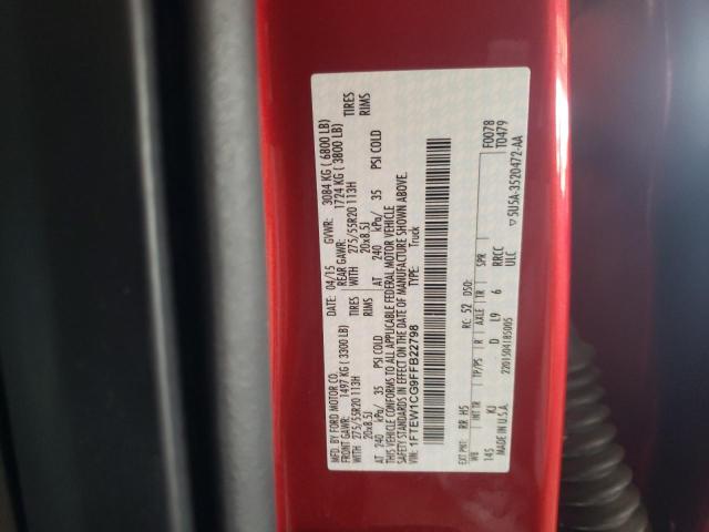 Photo 10 from auction – 2015 FORD F150 SUPER with VIN 1FTEW1CG9FFB22798