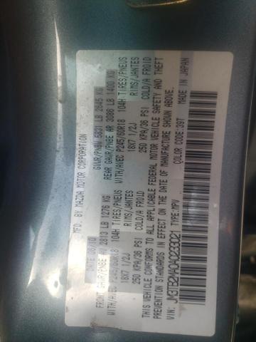 Photo 10 from auction – 2010 MAZDA CX-9 with VIN JM3TB2MA0A0233021