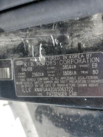 Photo 10 from auction – 2010 KIA FORTE EX with VIN KNAFU4A20A5063722