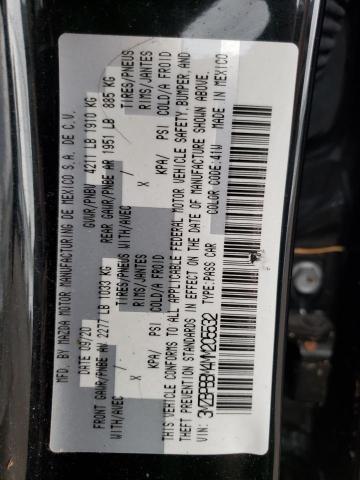 Photo 10 from auction – 2021 MAZDA 3 SELECT with VIN 3MZBPBBM4MM205532