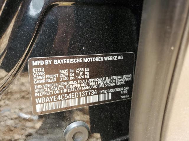 Photo 10 from auction – 2014 BMW 740 LI with VIN WBAYE4C54ED137734