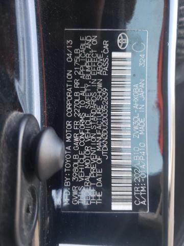 Photo 10 from auction – 2013 TOYOTA PRIUS with VIN JTDKN3DU2D0352639