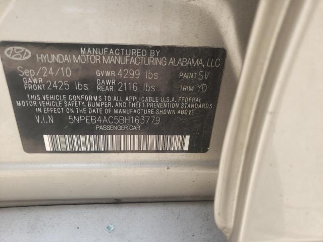 Photo 10 from auction – 2011 HYUNDAI SONATA GLS with VIN 5NPEB4AC5BH163779
