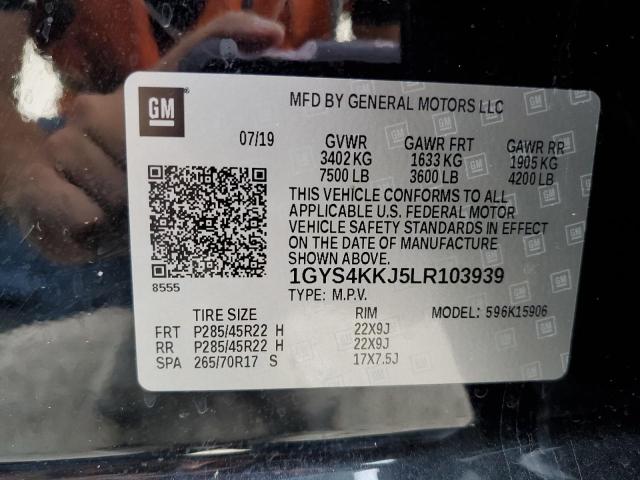 Photo 10 from auction – 2020 CADILLAC ESCALADE E with VIN 1GYS4KKJ5LR103939
