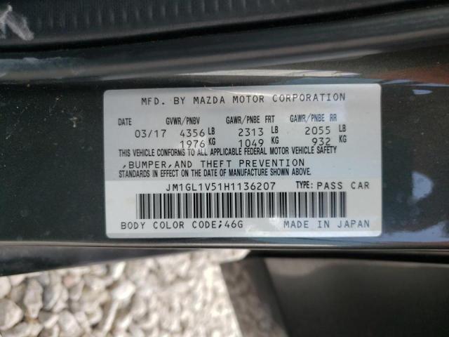 Photo 10 from auction – 2017 MAZDA 6 TOURING with VIN JM1GL1V51H1136207