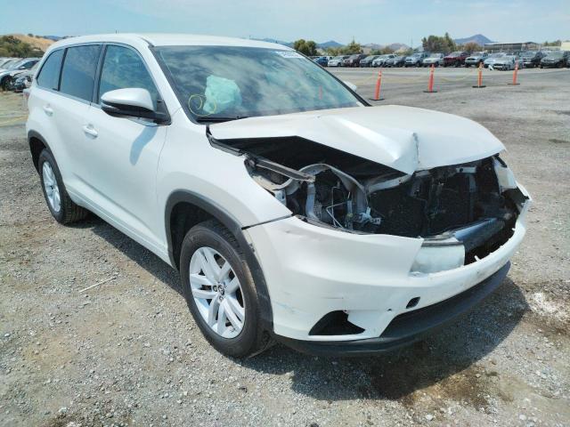 TOYOTA HIGHLANDER 2016 with VIN 5TDZARFH2GS022210 - Photo from auction