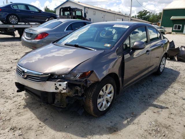 Photo 2 from auction – 2012 HONDA CIVIC LX with VIN 2HGFB2F52CH612043