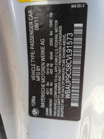 Photo 10 from auction – 2012 BMW 128 I with VIN WBAUP9C58CVL91573