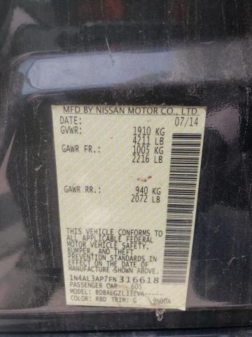 Photo 10 from auction – 2015 NISSAN ALTIMA 2.5 with VIN 1N4AL3AP7FN316618