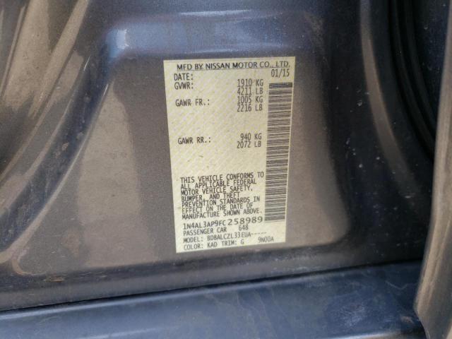 Photo 10 from auction – 2015 NISSAN ALTIMA 2.5 with VIN 1N4AL3AP9FC258989