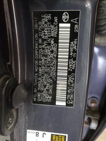 Photo 10 from auction – 2011 TOYOTA PRIUS with VIN JTDKN3DU2B1402852