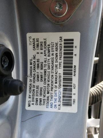 Photo 10 from auction – 2016 HONDA CIVIC EX with VIN 2HGFC2F72GH507877