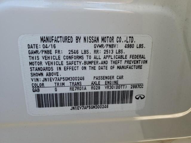 Photo 10 from auction – 2016 INFINITI Q50 PREMIU with VIN JN1EV7AP5GM300246