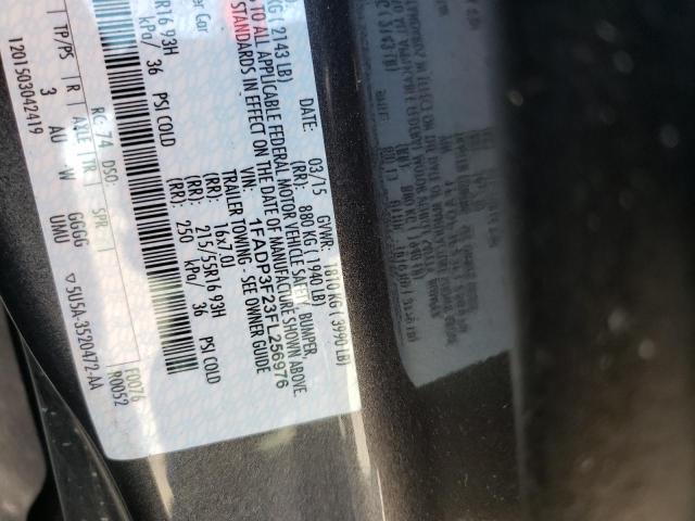 Photo 10 from auction – 2015 FORD FOCUS SE with VIN 1FADP3F23FL256976