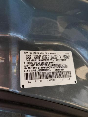 Photo 10 from auction – 2002 HONDA ODYSSEY EX with VIN 5FNRL18642B003324