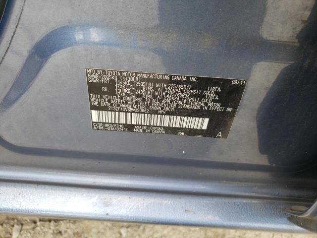 Photo 10 from auction – 2011 TOYOTA RAV4 with VIN 2T3ZF4DV5BW090862