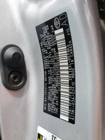 Photo 10 from auction – 2012 TOYOTA COROLLA BA with VIN 2T1BU4EE3CC868853