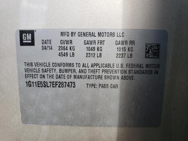 Photo 10 from auction – 2014 CHEVROLET MALIBU 2LT with VIN 1G11E5SL7EF287473