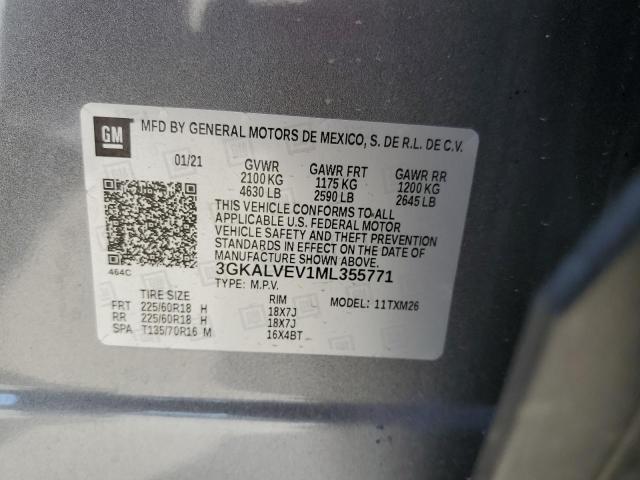 Photo 10 from auction – 2021 GMC TERRAIN SL with VIN 3GKALVEV1ML355771