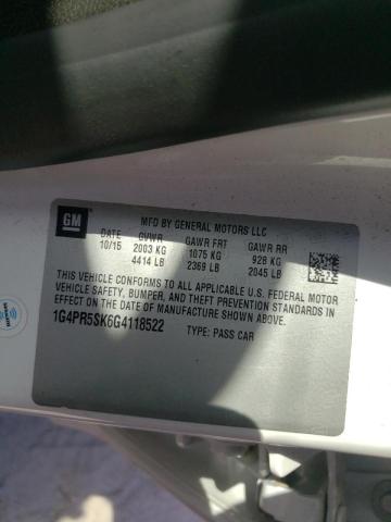 Photo 10 from auction – 2016 BUICK VERANO CON with VIN 1G4PR5SK6G4118522
