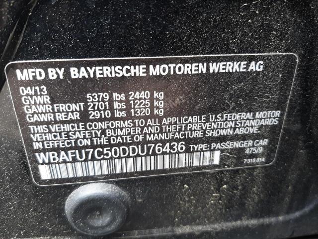 Photo 10 from auction – 2013 BMW 535 XI with VIN WBAFU7C50DDU76436