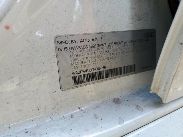 Photo 10 from auction – 2016 AUDI A4 PREMIUM with VIN WAUDFAFL6GN005866