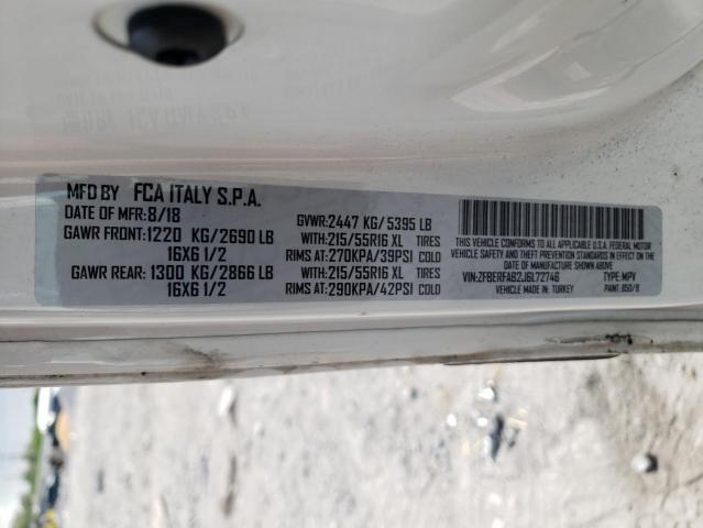 Photo 10 from auction – 2018 RAM PROMASTER with VIN ZFBERFAB2J6L72746