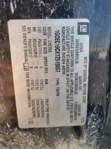 Photo 10 from auction – 2007 CHEVROLET SILVERADO with VIN 1GCEC19CX7Z515657