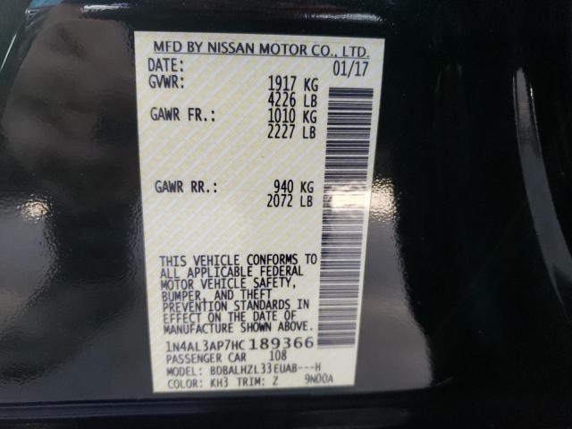 Photo 10 from auction – 2017 NISSAN ALTIMA 2.5 with VIN 1N4AL3AP7HC189366